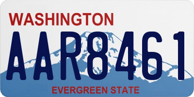 WA license plate AAR8461