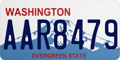 WA license plate AAR8479
