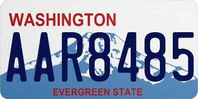 WA license plate AAR8485