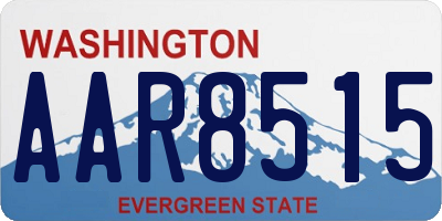 WA license plate AAR8515