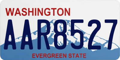 WA license plate AAR8527