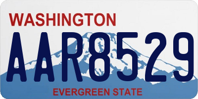 WA license plate AAR8529