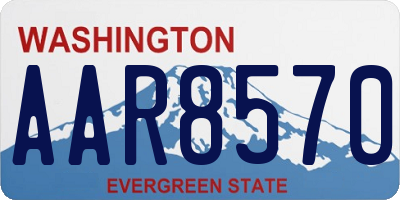 WA license plate AAR8570