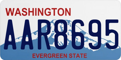 WA license plate AAR8695
