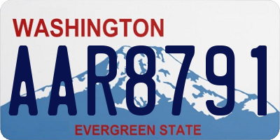 WA license plate AAR8791