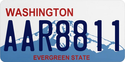 WA license plate AAR8811