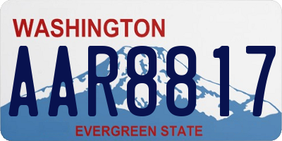 WA license plate AAR8817