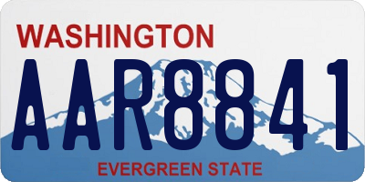 WA license plate AAR8841