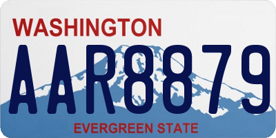 WA license plate AAR8879
