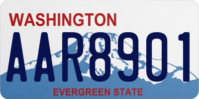 WA license plate AAR8901