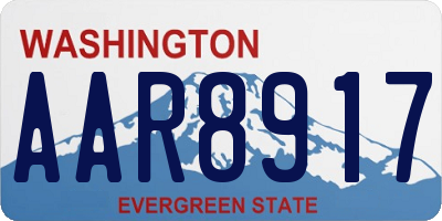 WA license plate AAR8917