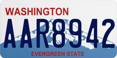 WA license plate AAR8942