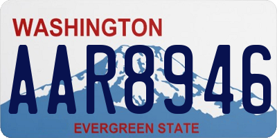 WA license plate AAR8946