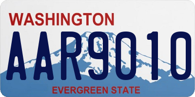 WA license plate AAR9010