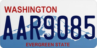 WA license plate AAR9085