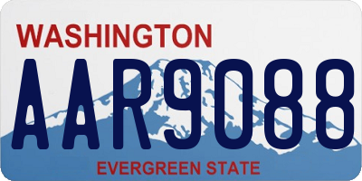 WA license plate AAR9088