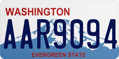 WA license plate AAR9094