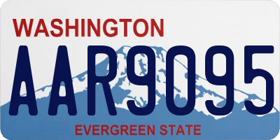 WA license plate AAR9095