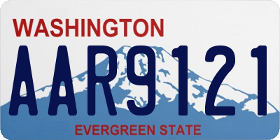 WA license plate AAR9121