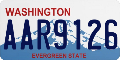 WA license plate AAR9126