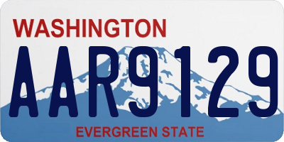 WA license plate AAR9129