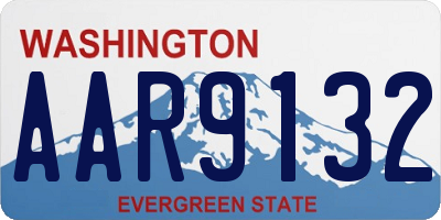 WA license plate AAR9132