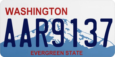 WA license plate AAR9137