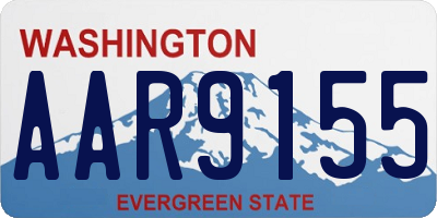 WA license plate AAR9155
