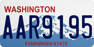 WA license plate AAR9195