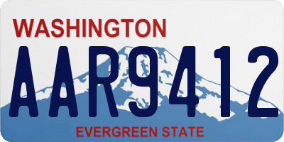 WA license plate AAR9412