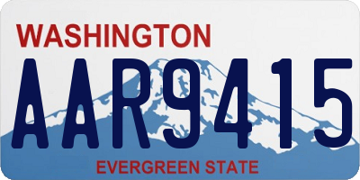 WA license plate AAR9415