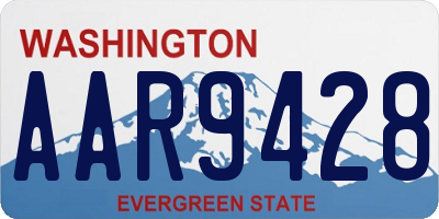 WA license plate AAR9428