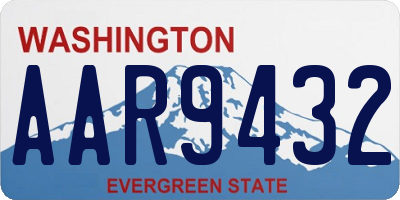 WA license plate AAR9432