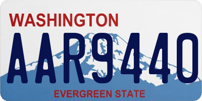 WA license plate AAR9440