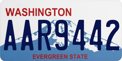 WA license plate AAR9442