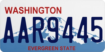 WA license plate AAR9445