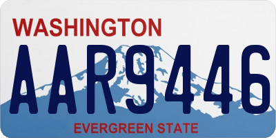 WA license plate AAR9446