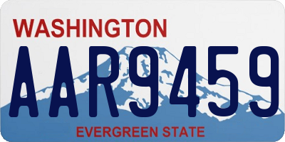 WA license plate AAR9459