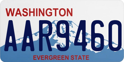 WA license plate AAR9460