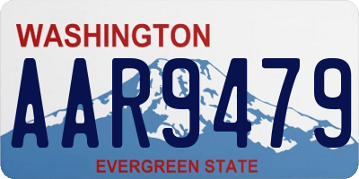 WA license plate AAR9479