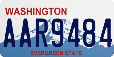 WA license plate AAR9484