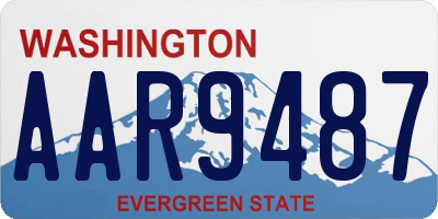 WA license plate AAR9487