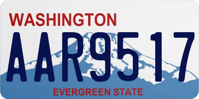WA license plate AAR9517