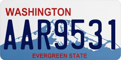 WA license plate AAR9531