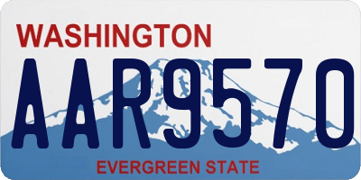 WA license plate AAR9570