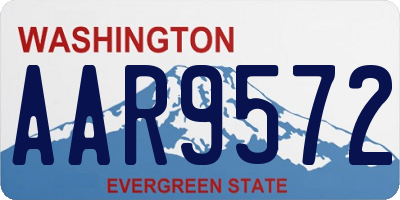 WA license plate AAR9572