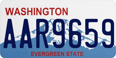 WA license plate AAR9659