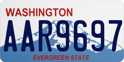 WA license plate AAR9697