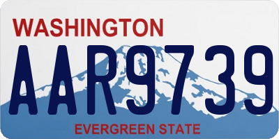 WA license plate AAR9739
