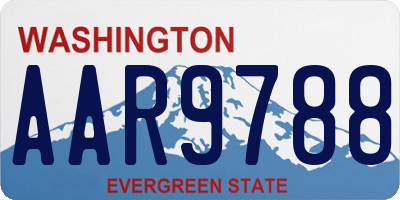 WA license plate AAR9788